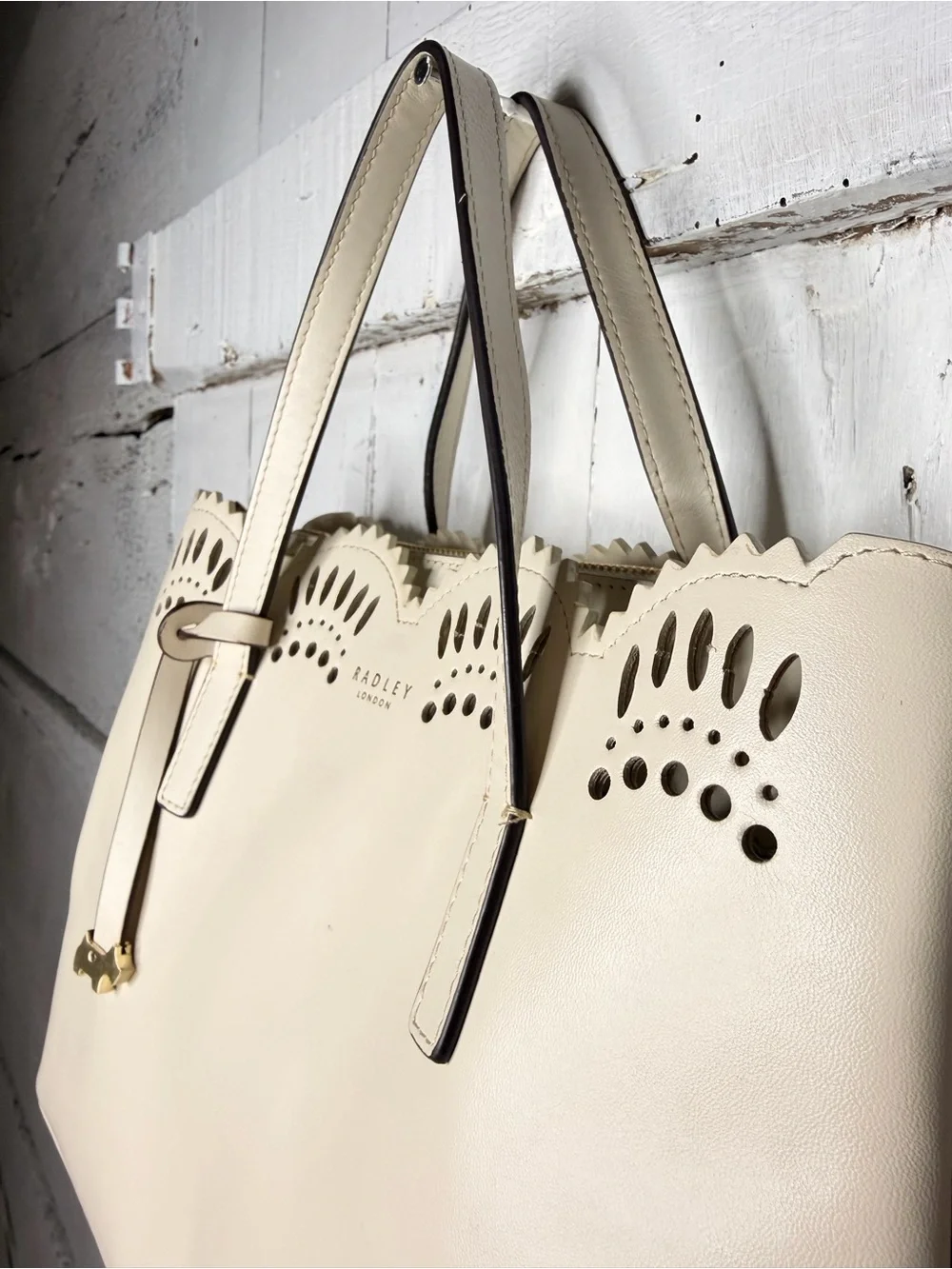 Radley London Dukes Place Broderie Medium Grab Multiway Bag - Cream